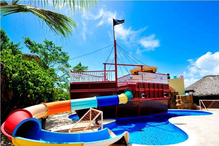 Pirate ship slide